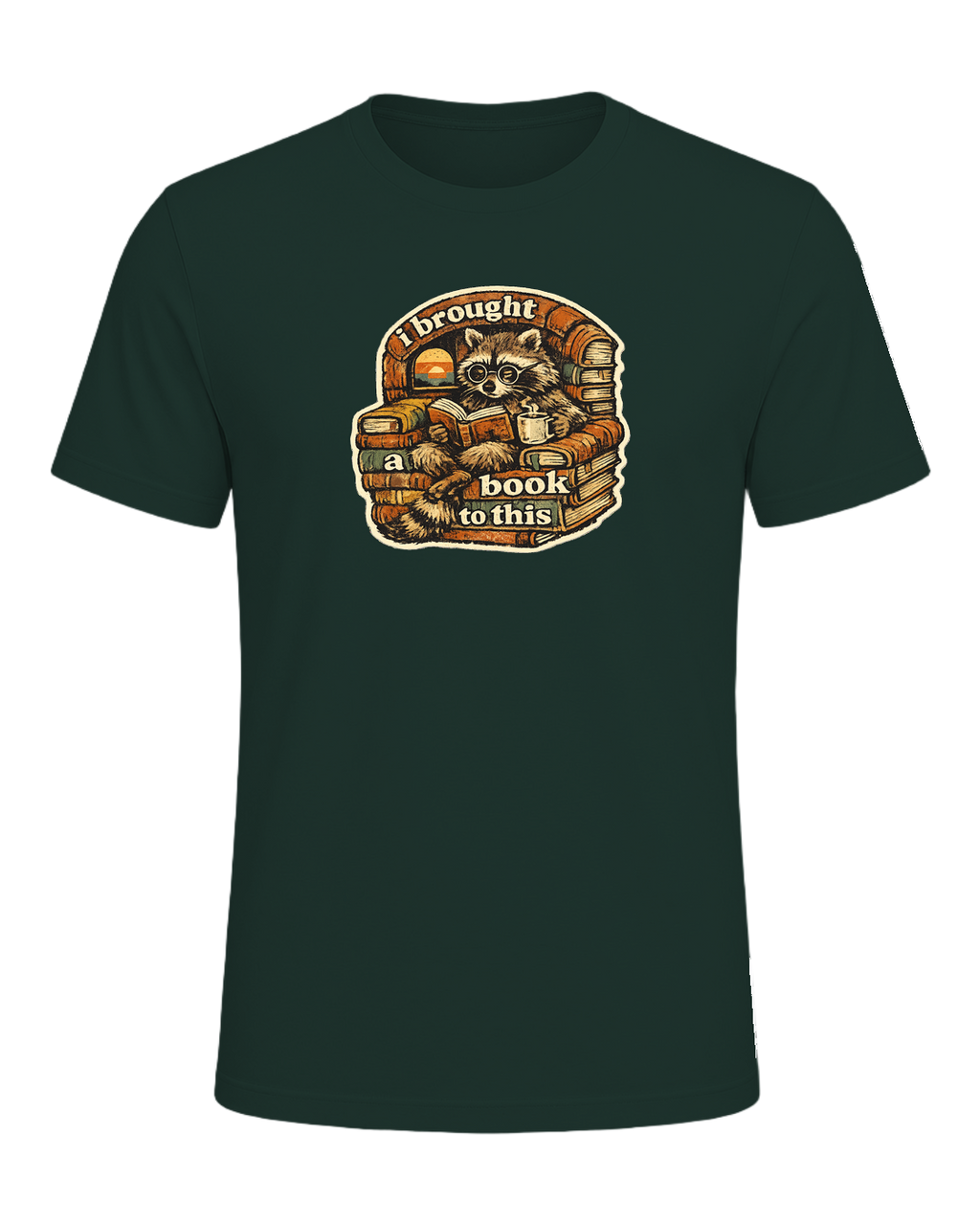 I Brought A Book To This Tee — Forest