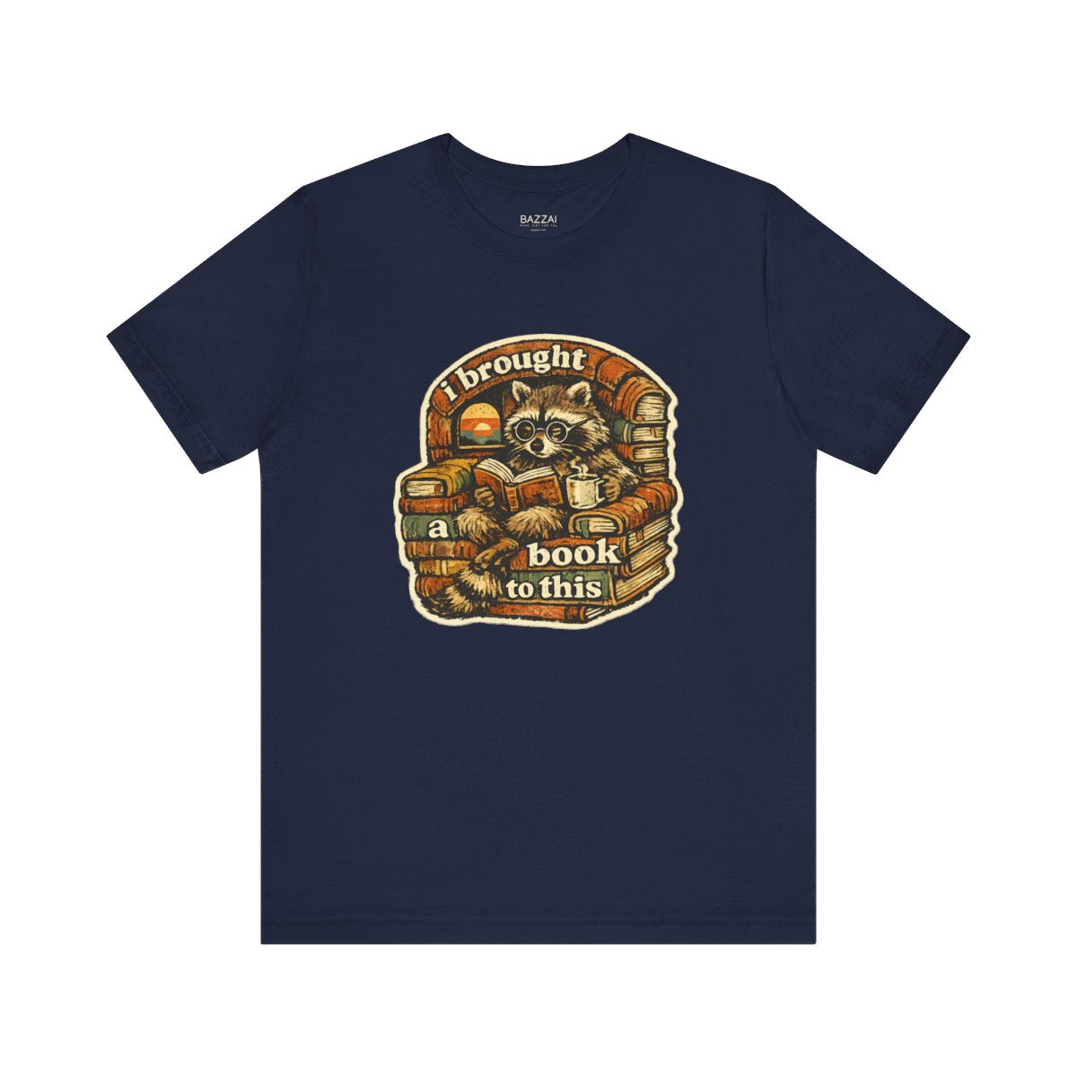 Funny Reader T-Shirt — I Brought a Book to This — books t-shirt design by Margaux