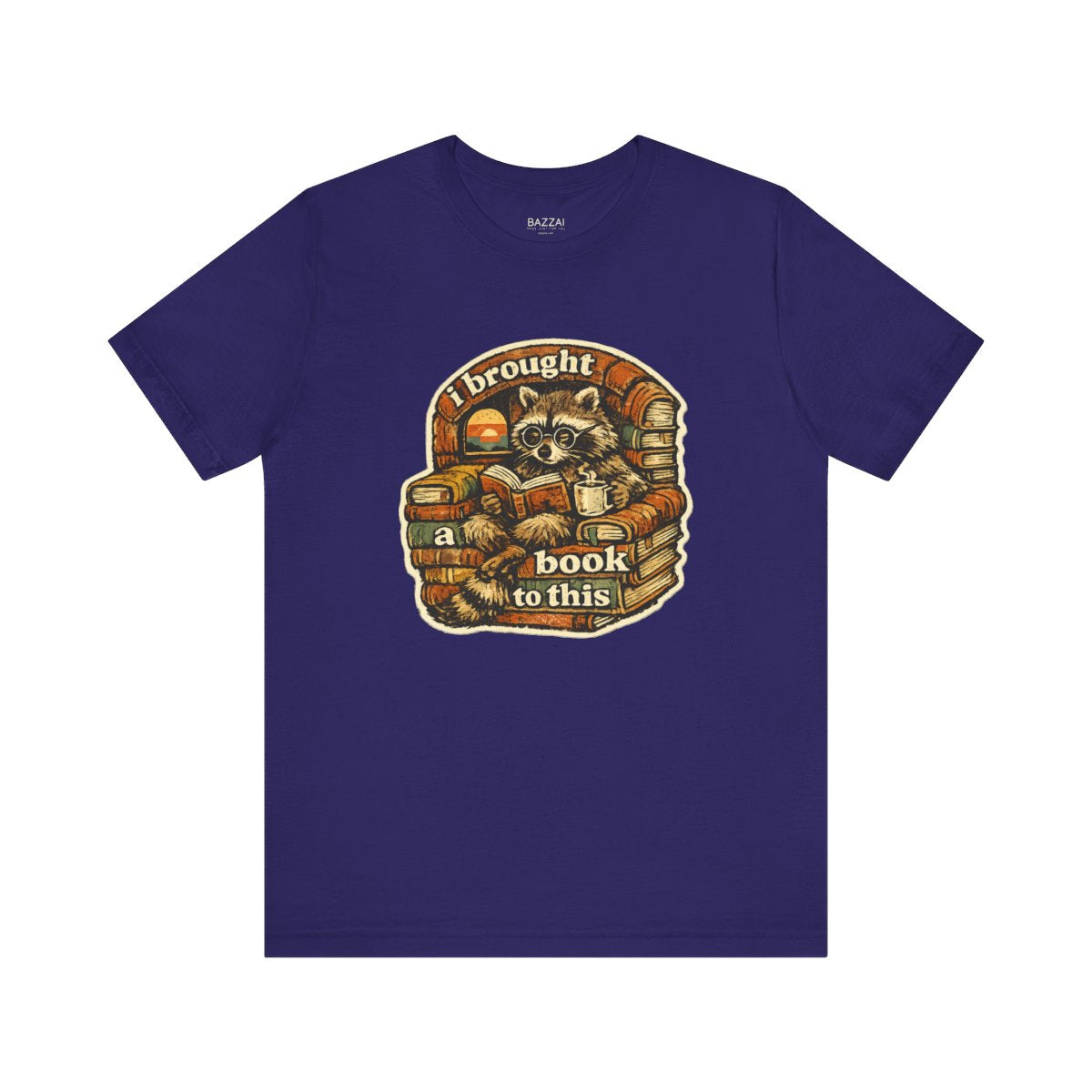 Funny Reader T-Shirt — I Brought a Book to This — books t-shirt design by Margaux
