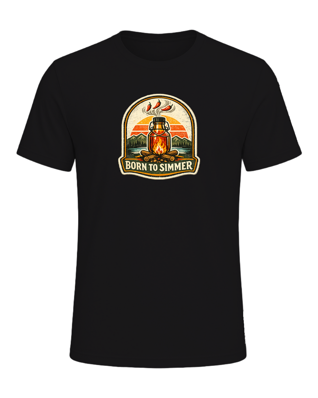 Born To Simmer Tee — Dark Grey Heather