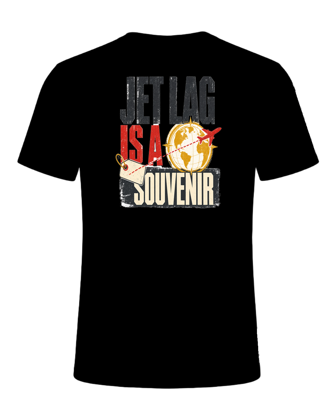 JET LAG IS A SOUVENIR — Black