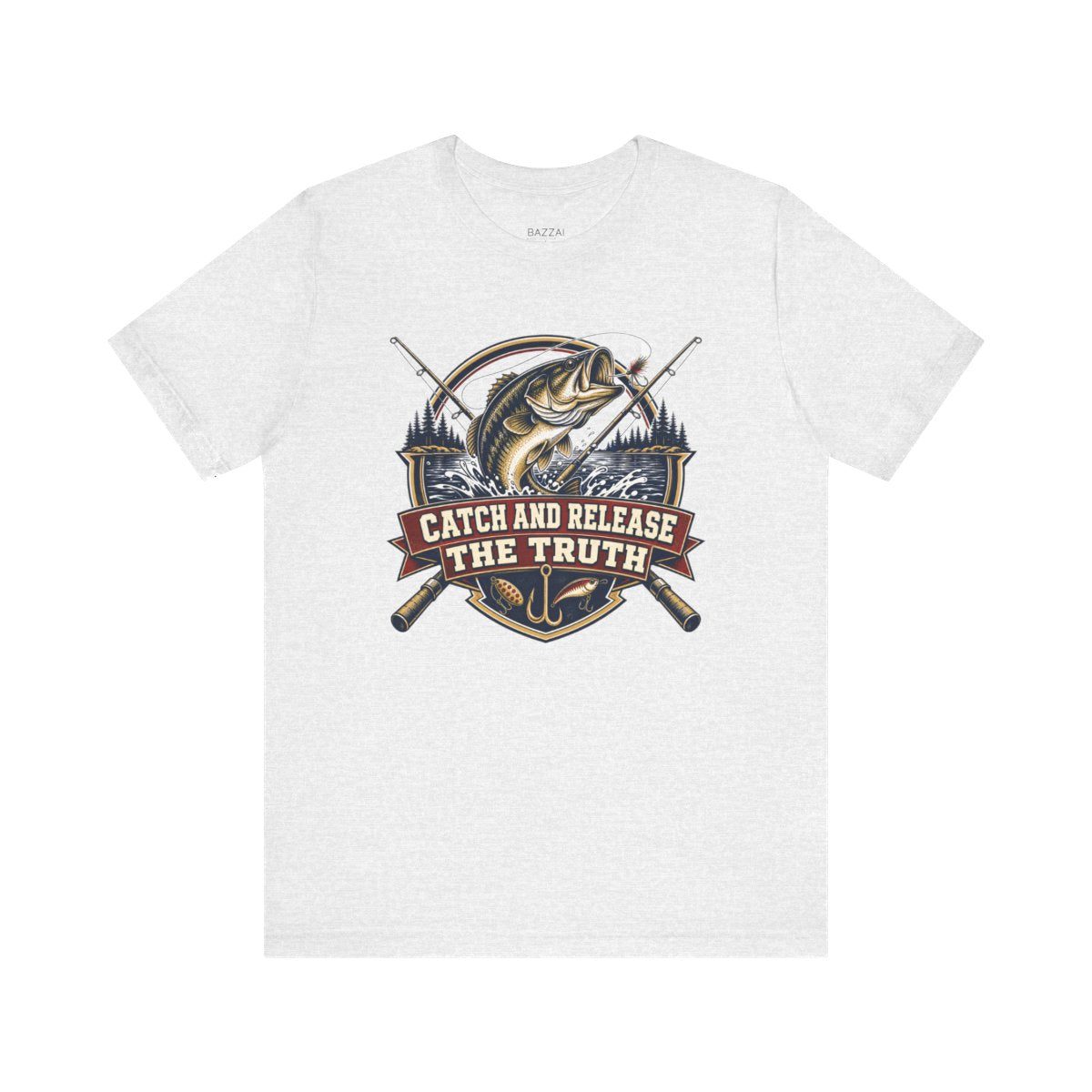 Funny Angler T-Shirt — Catch and Release the Truth — angler t-shirt design