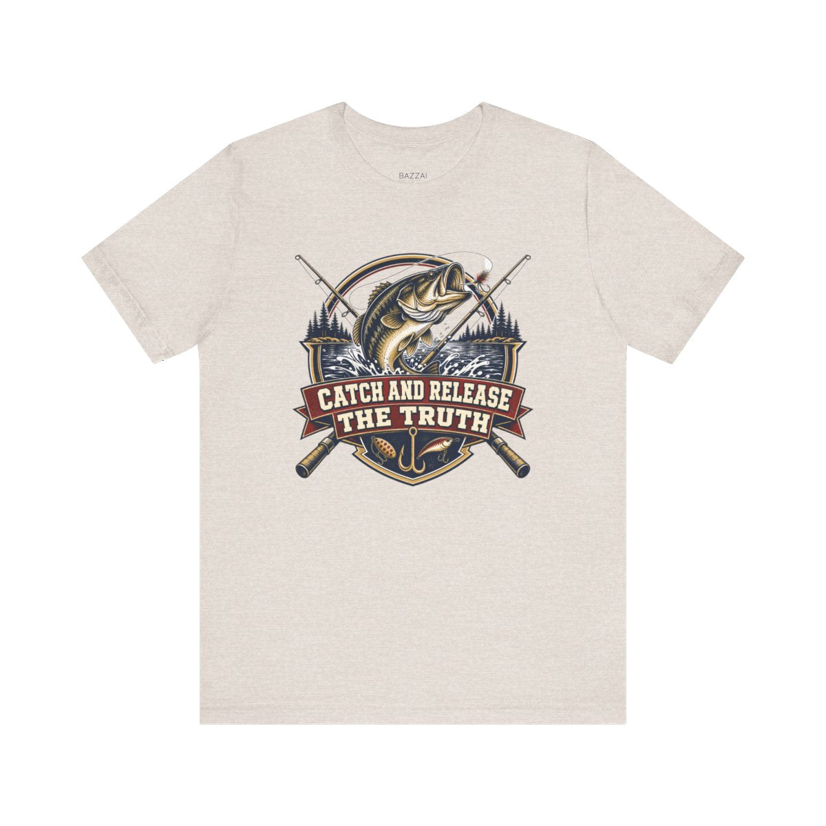 Funny Angler T-Shirt — Catch and Release the Truth — angler t-shirt design