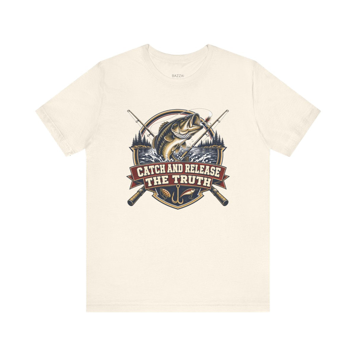Funny Angler T-Shirt — Catch and Release the Truth — angler t-shirt design