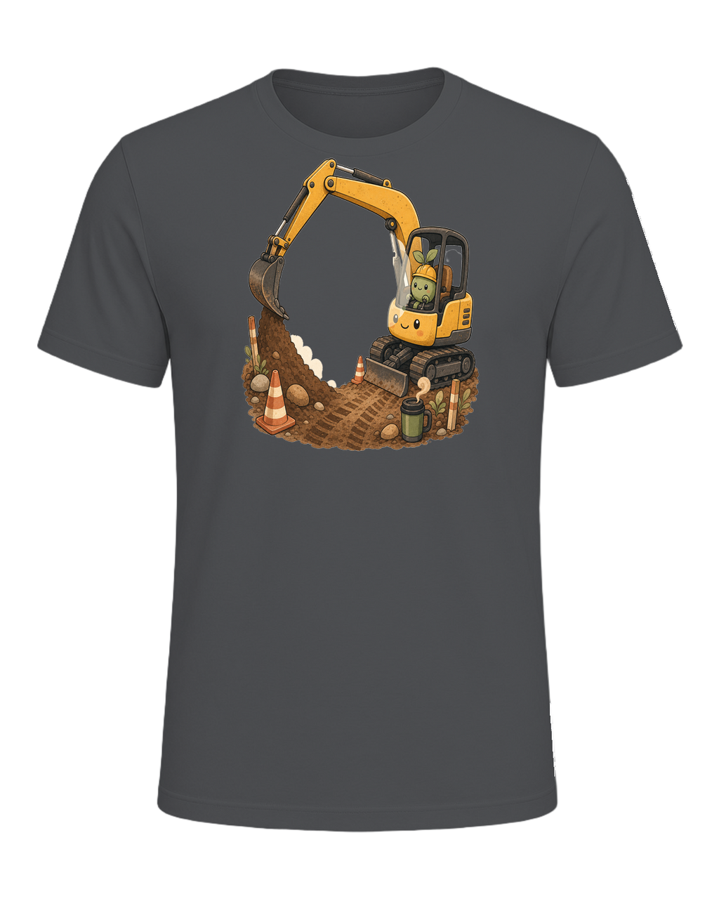 Excavator therapy in session — Asphalt