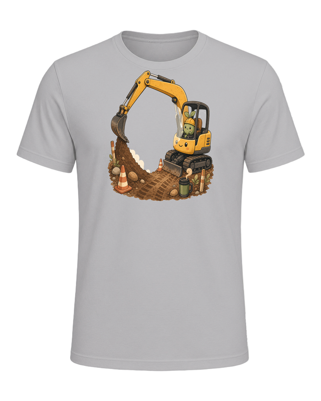 Excavator therapy in session — Athletic Heather