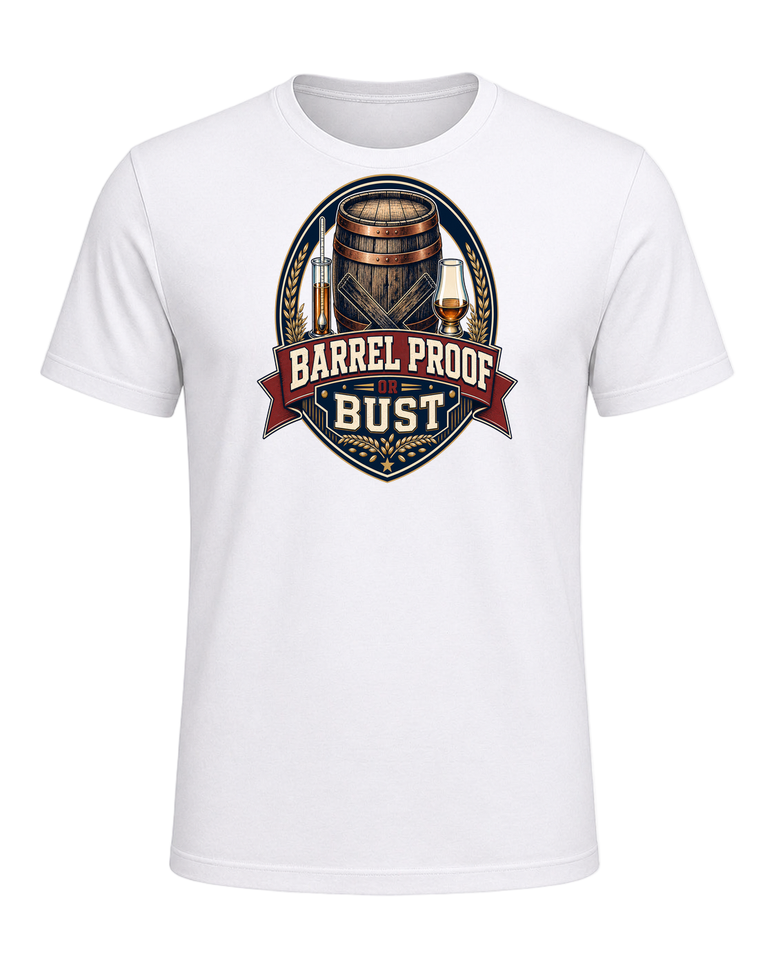 BARREL PROOF OR BUST — White