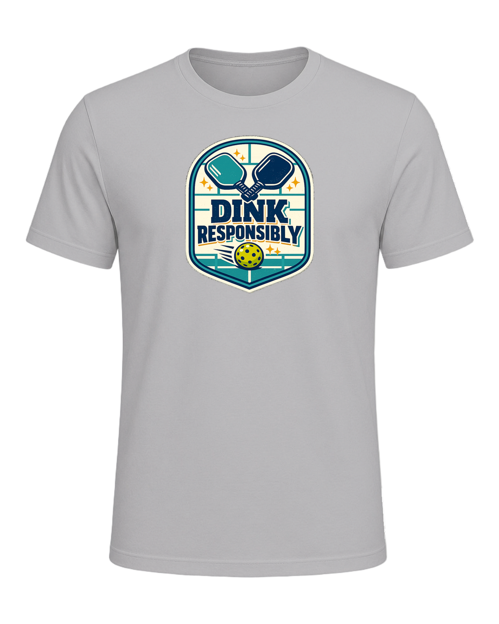 Dink Responsibly Tee — Athletic Heather