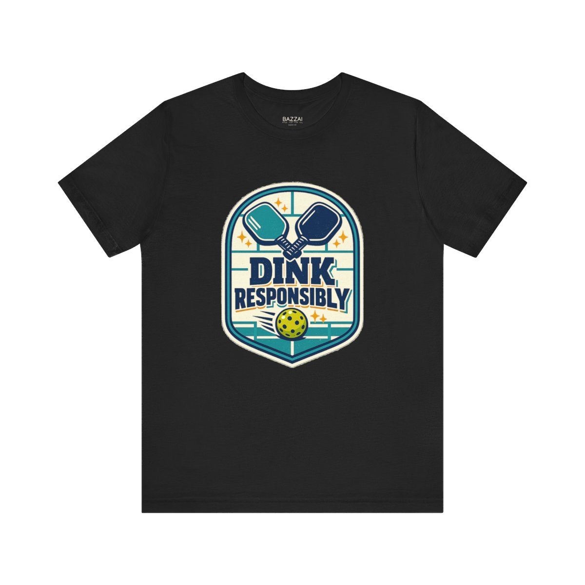 Pickleball Gift T-Shirt — Dink Responsibly — pickleball t-shirt design by Reggie