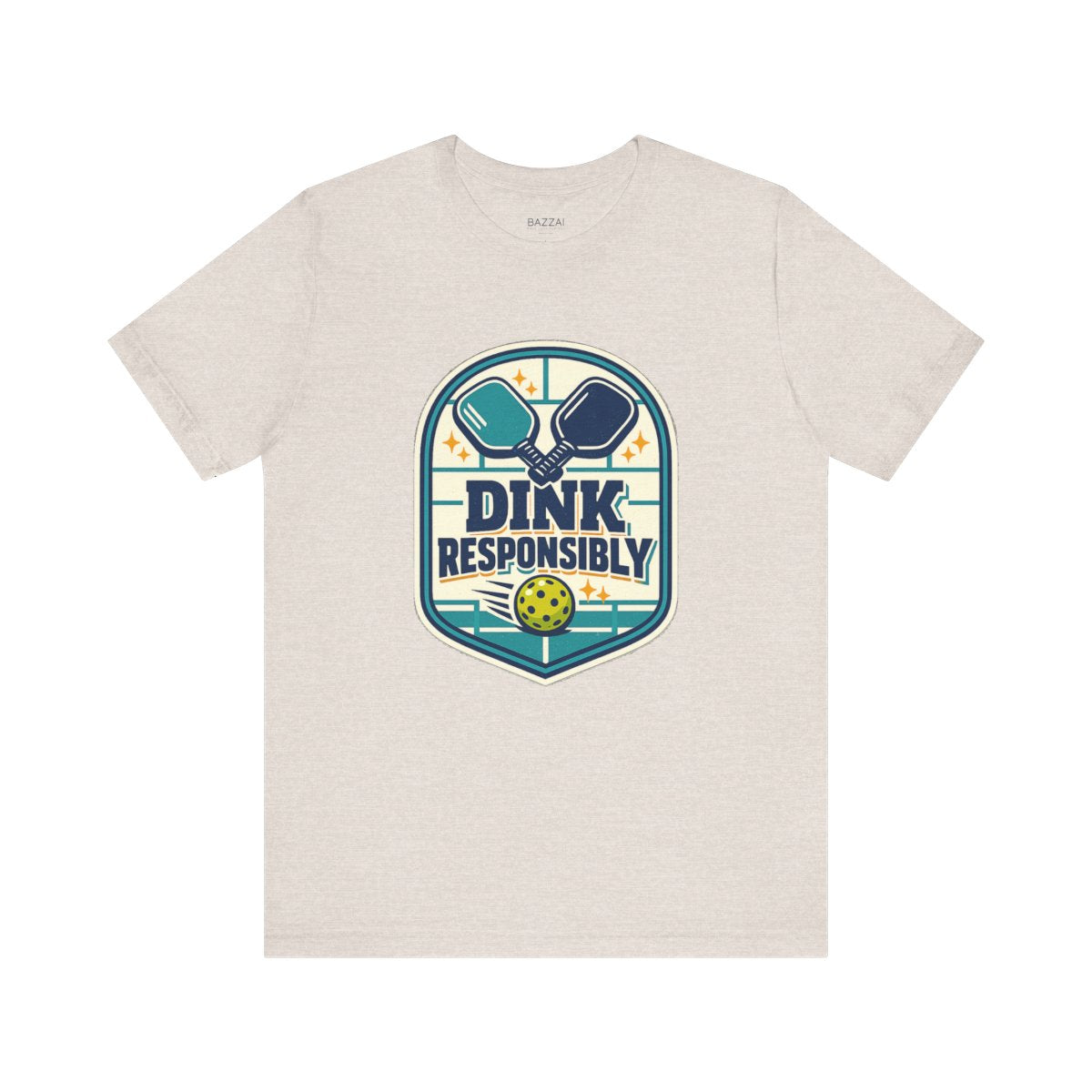 Pickleball Gift T-Shirt — Dink Responsibly — pickleball t-shirt design by Reggie