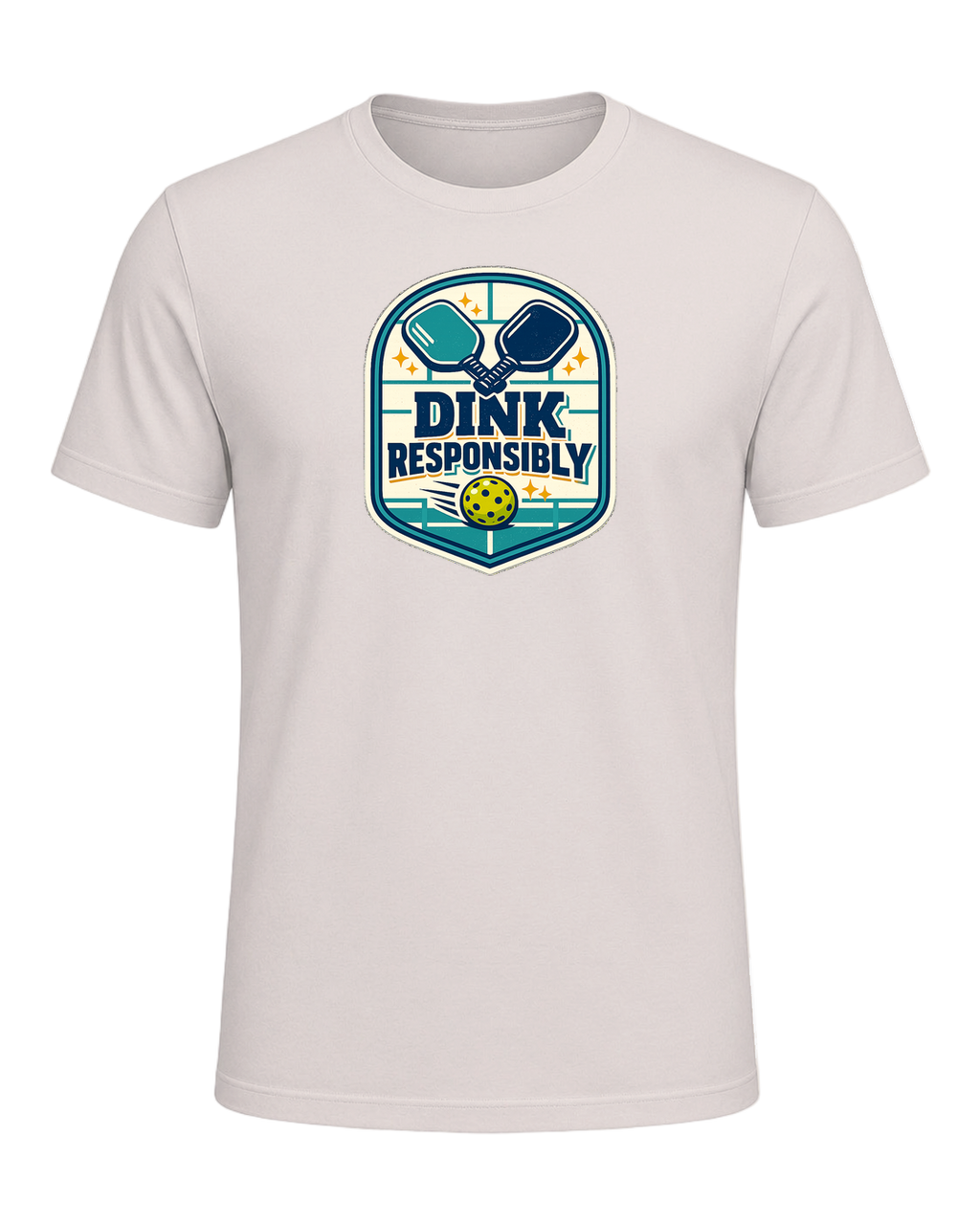Dink Responsibly Tee — Heather Dust