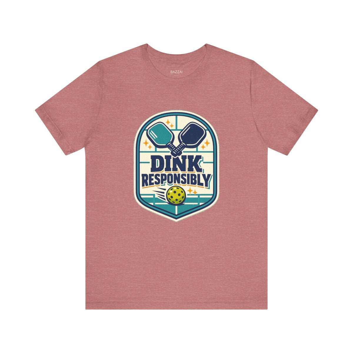Pickleball Gift T-Shirt — Dink Responsibly — pickleball t-shirt design by Reggie