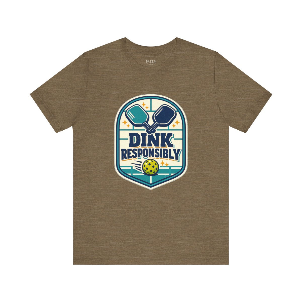 Pickleball Gift T-Shirt — Dink Responsibly — pickleball t-shirt design by Reggie