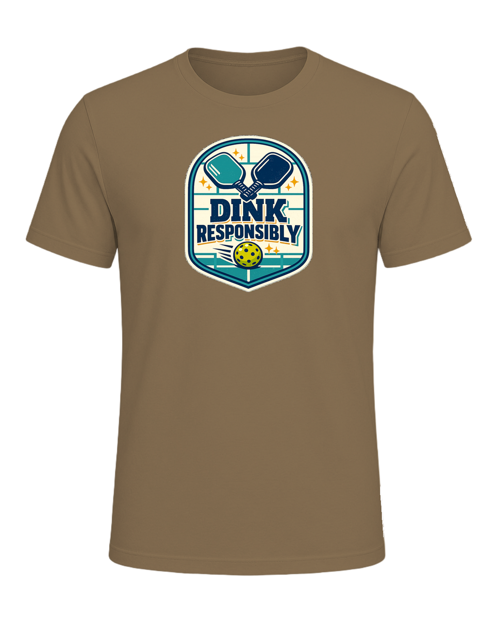 Dink Responsibly Tee — Heather Olive