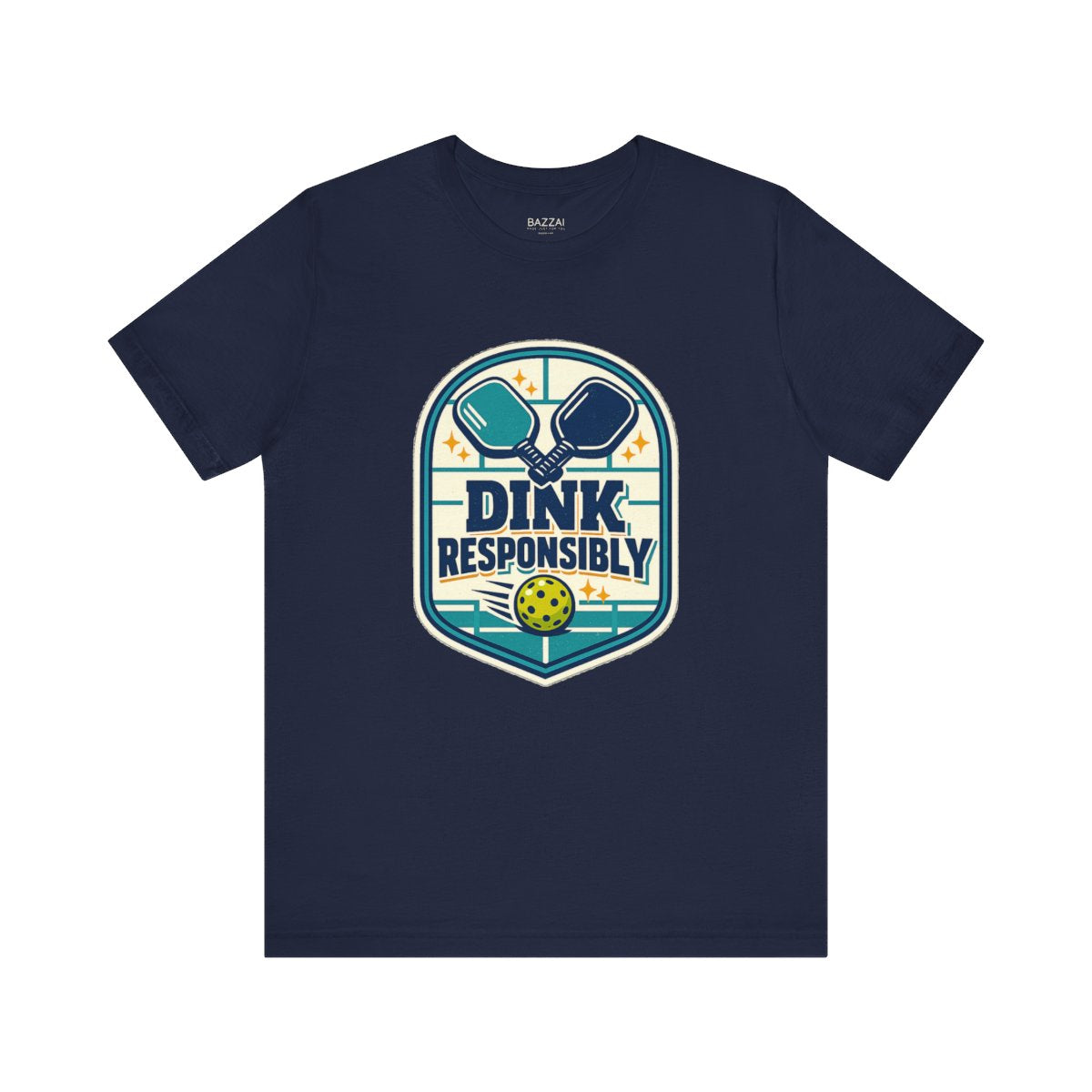 Pickleball Gift T-Shirt — Dink Responsibly — pickleball t-shirt design by Reggie