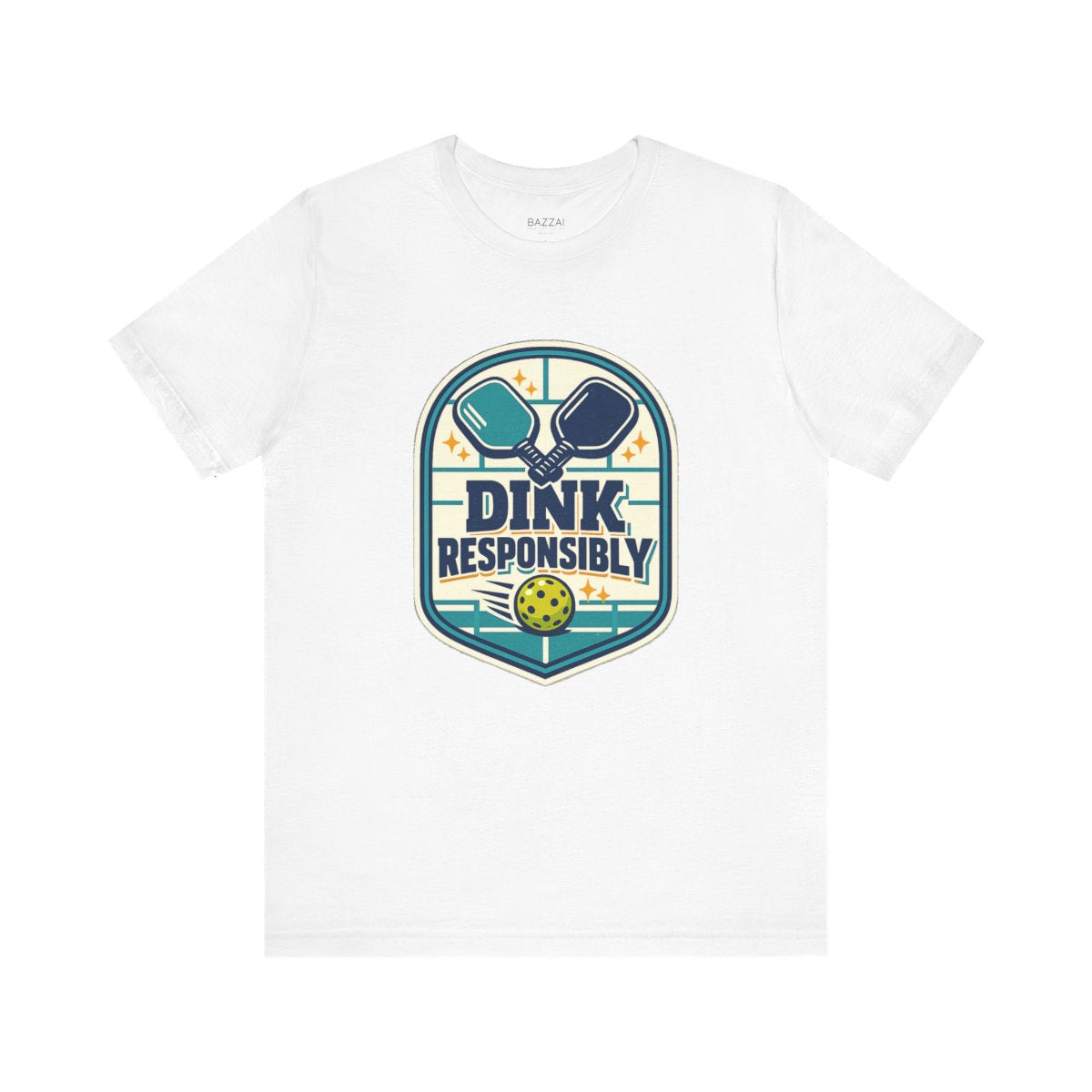 Pickleball Gift T-Shirt — Dink Responsibly — pickleball t-shirt design by Reggie