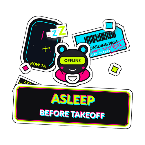 ASLEEP BEFORE TAKEOFF