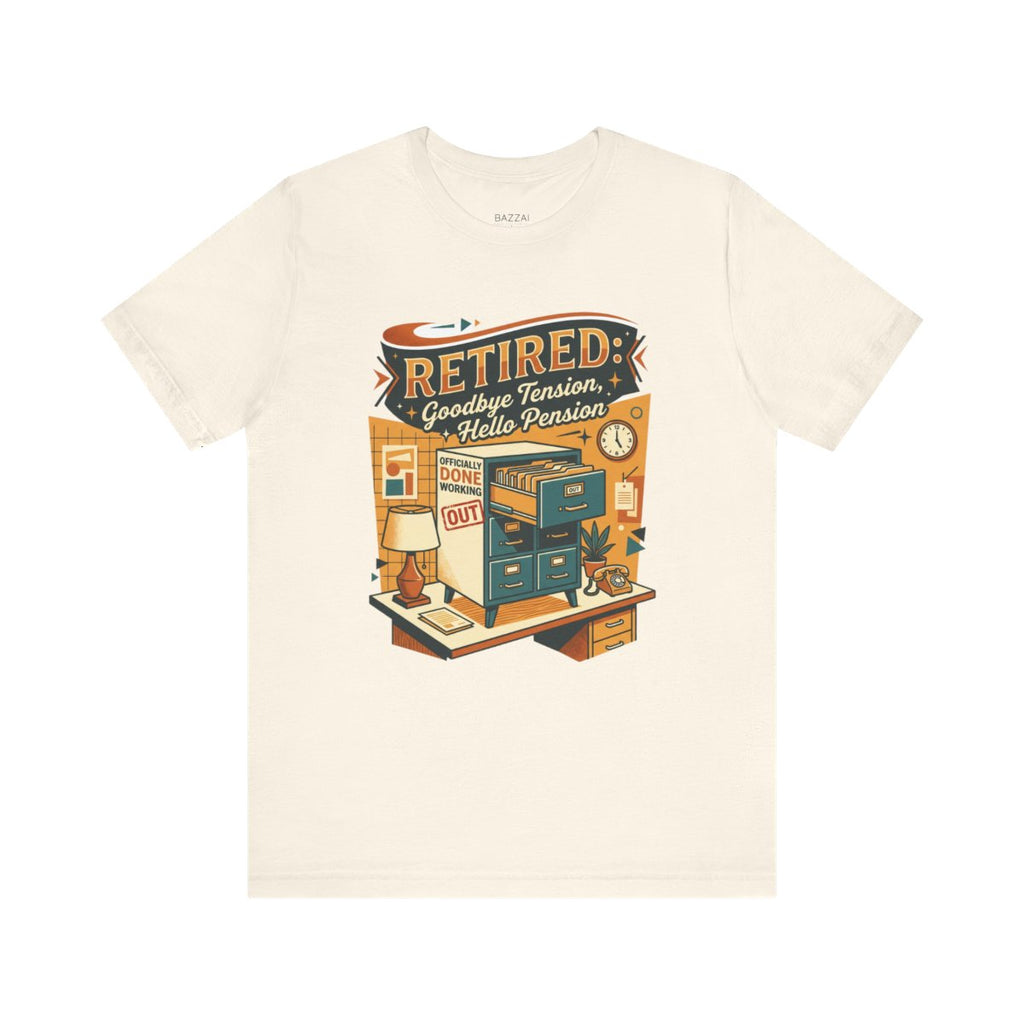 Retirement Gift T-Shirt — Officially Off the Clock — retired zero plans t-shirt design