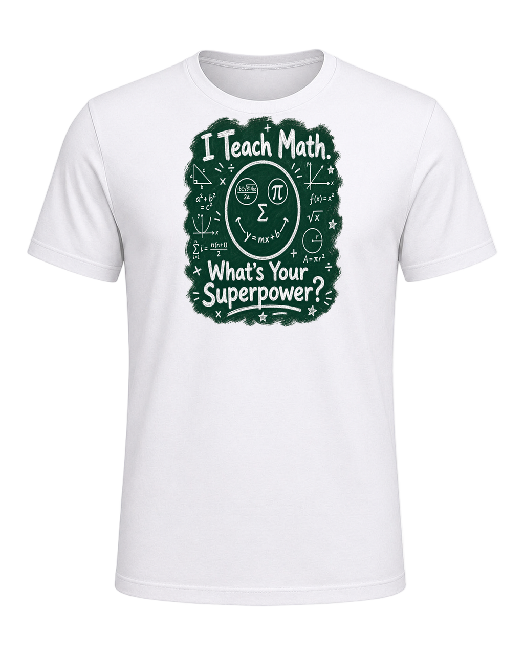 Math Pun Teacher — White