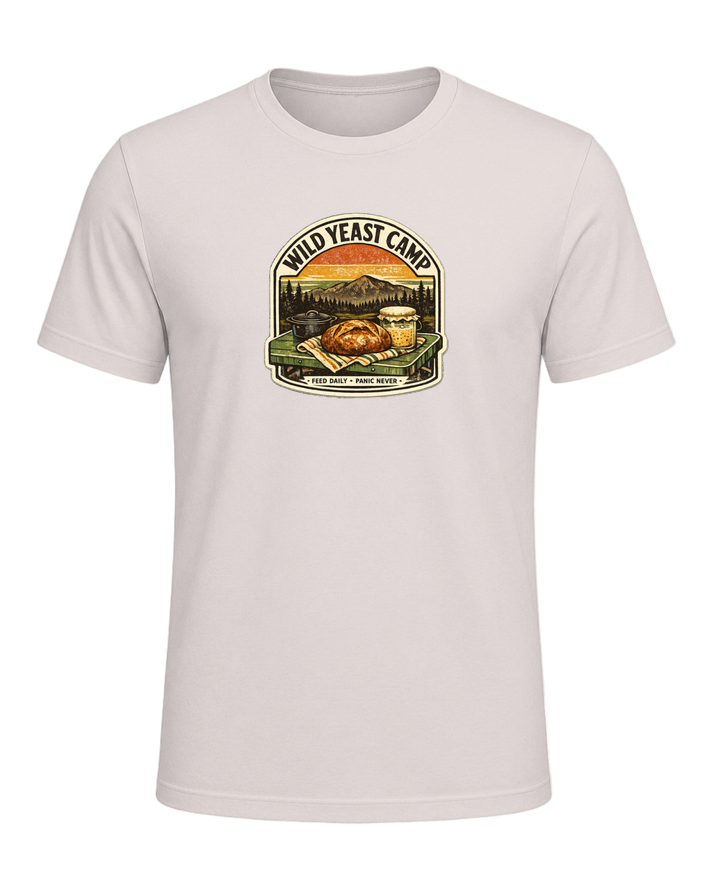 Wild Yeast Camp Tee — Heather Dust