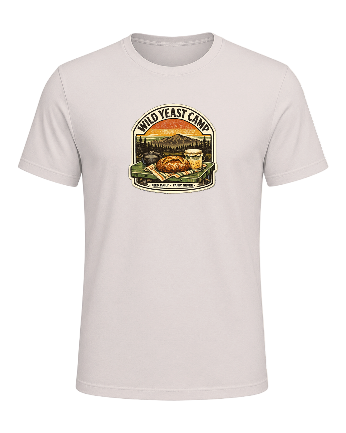 Wild Yeast Camp Tee — Heather Dust