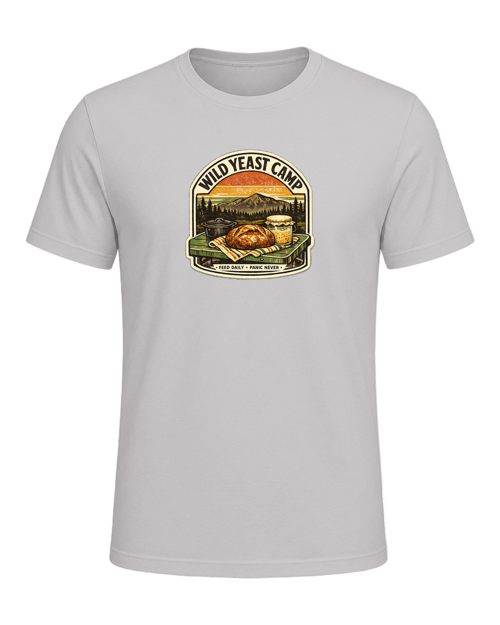 Wild Yeast Camp Tee — Silver