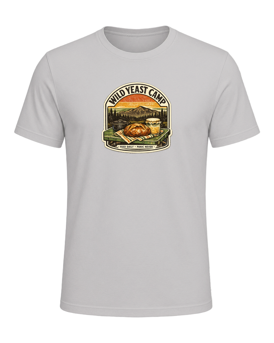 Wild Yeast Camp Tee — Silver