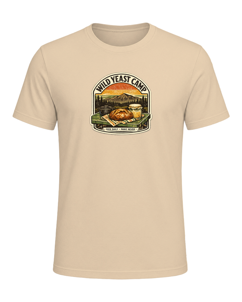 Wild Yeast Camp Tee — Soft Cream