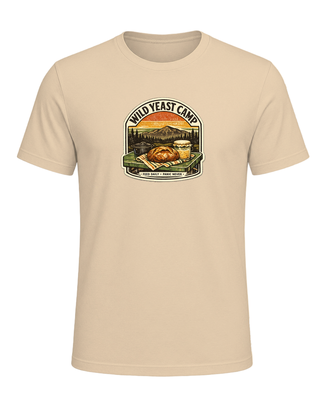 Wild Yeast Camp Tee — Soft Cream
