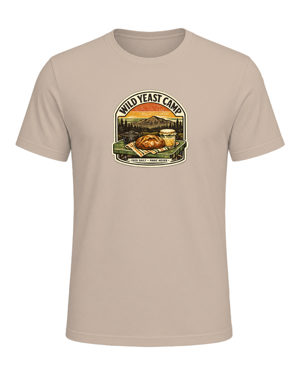 Wild Yeast Camp Tee — Tan