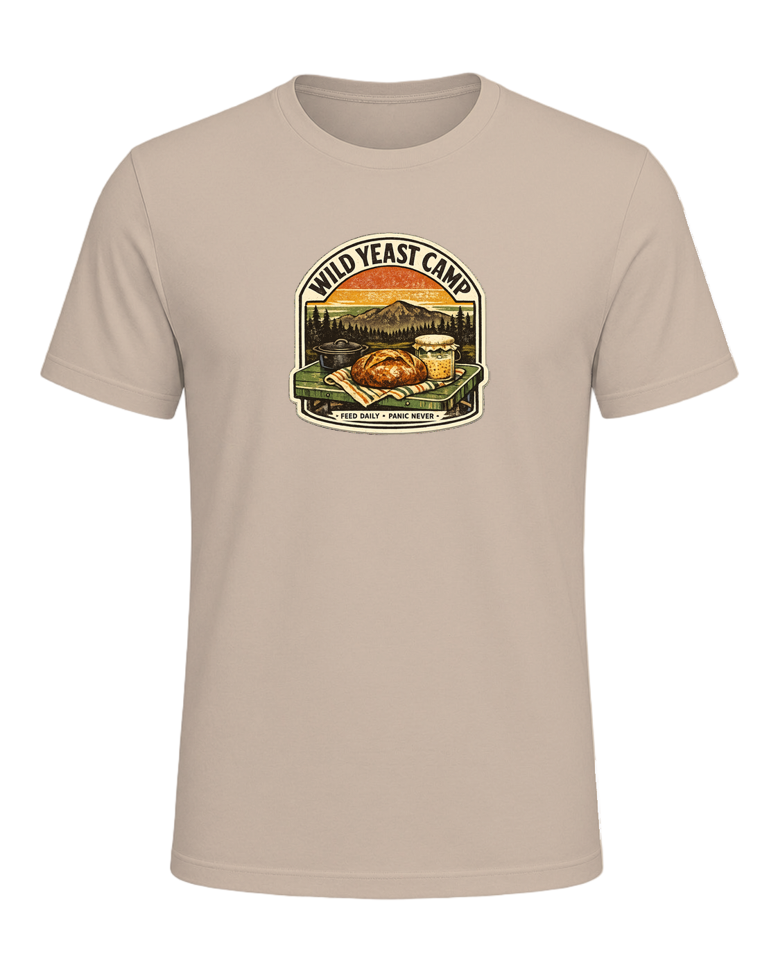Wild Yeast Camp Tee — Tan