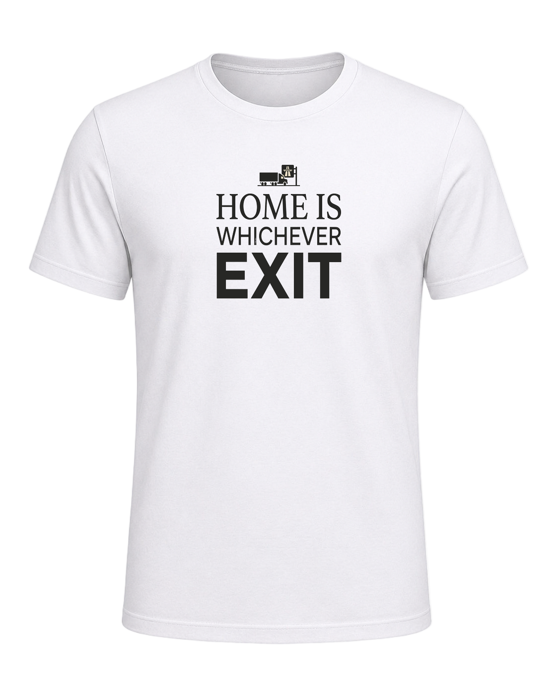 HOME IS WHICHEVER EXIT — White