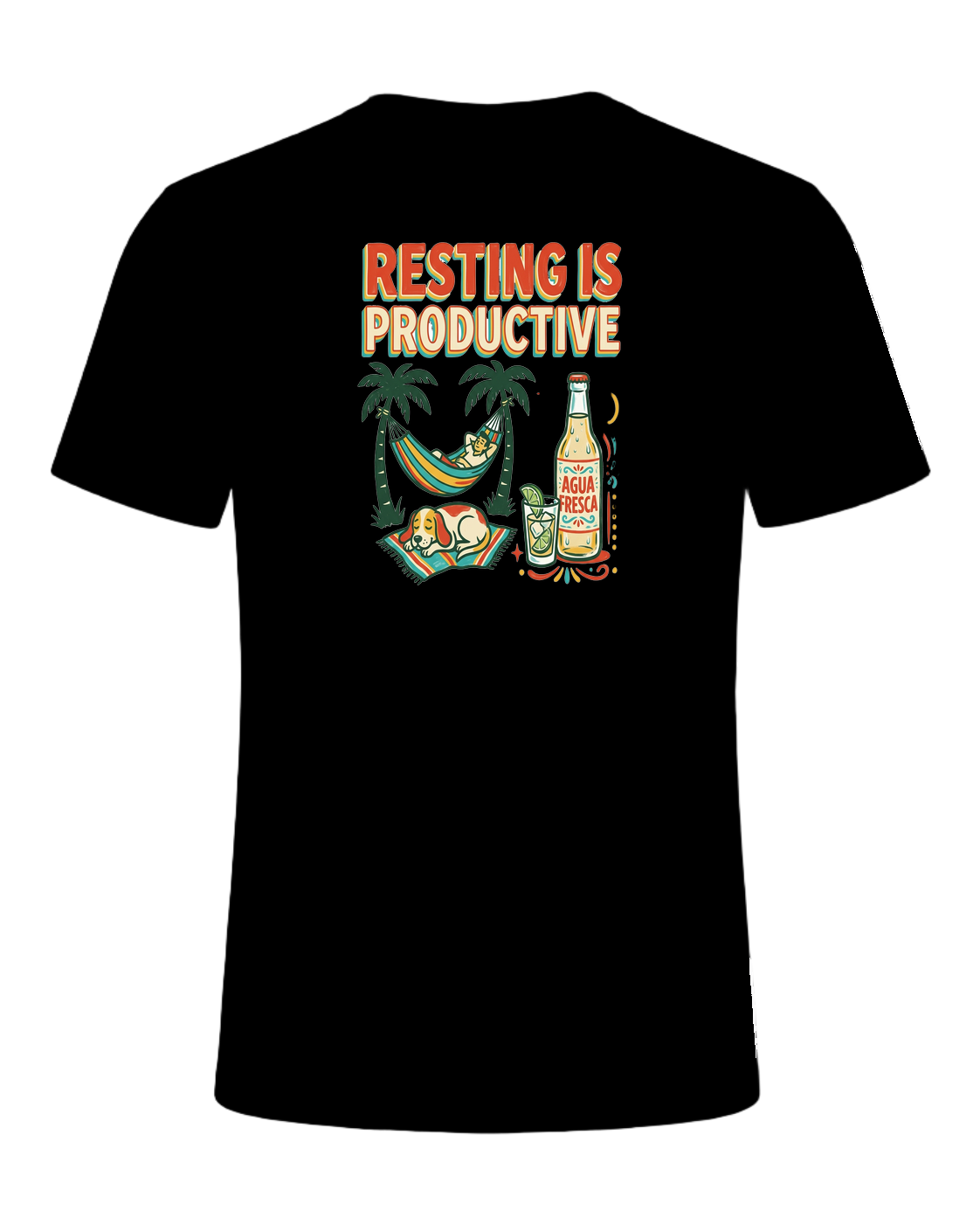 RESTING IS PRODUCTIVE — Black