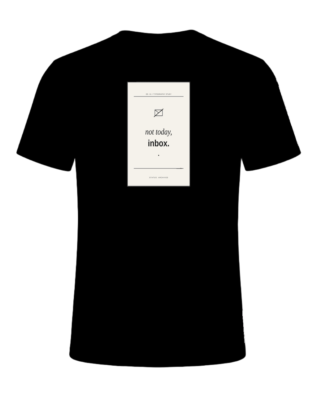 not today, inbox — Black