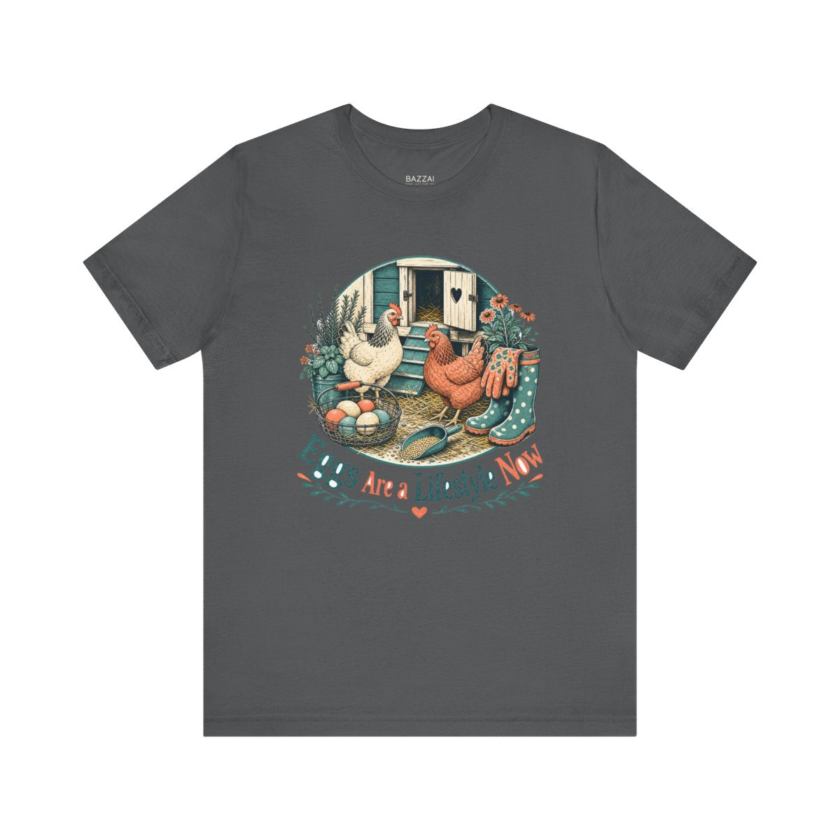 Chicken Keeper Gift T-Shirt — Eggs Are a Lifestyle Now — backyard chicken t-shirt design