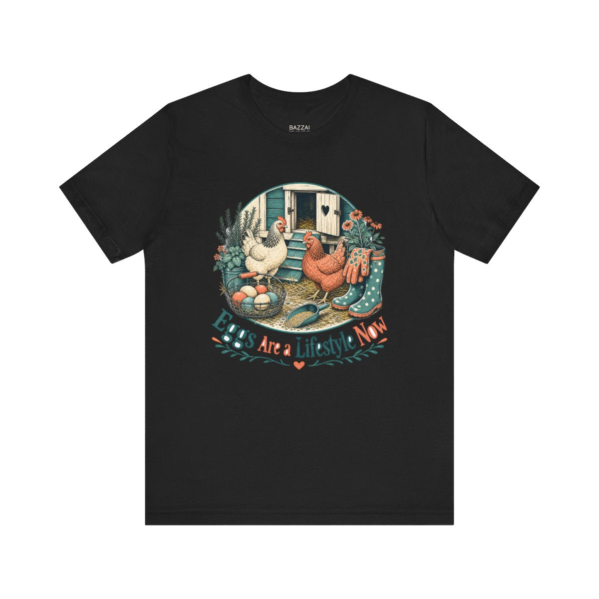 Chicken Keeper Gift T-Shirt — Eggs Are a Lifestyle Now — backyard chicken t-shirt design