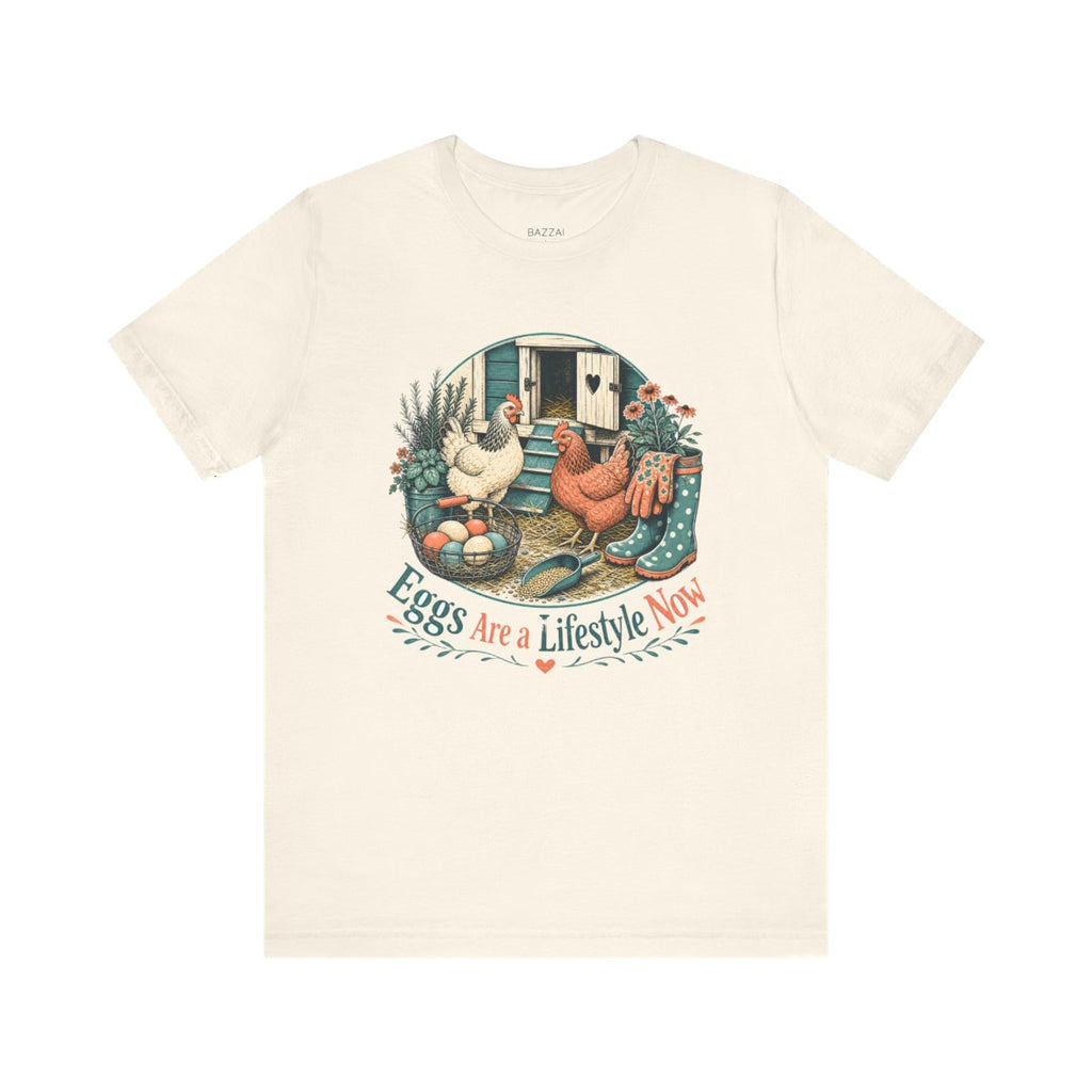 Chicken Keeper Gift T-Shirt — Eggs Are a Lifestyle Now — backyard chicken t-shirt design