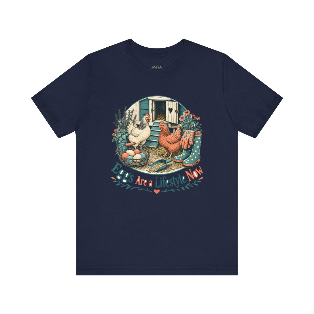 Chicken Keeper Gift T-Shirt — Eggs Are a Lifestyle Now — backyard chicken t-shirt design