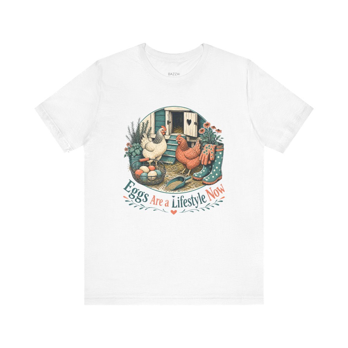 Chicken Keeper Gift T-Shirt — Eggs Are a Lifestyle Now — backyard chicken t-shirt design