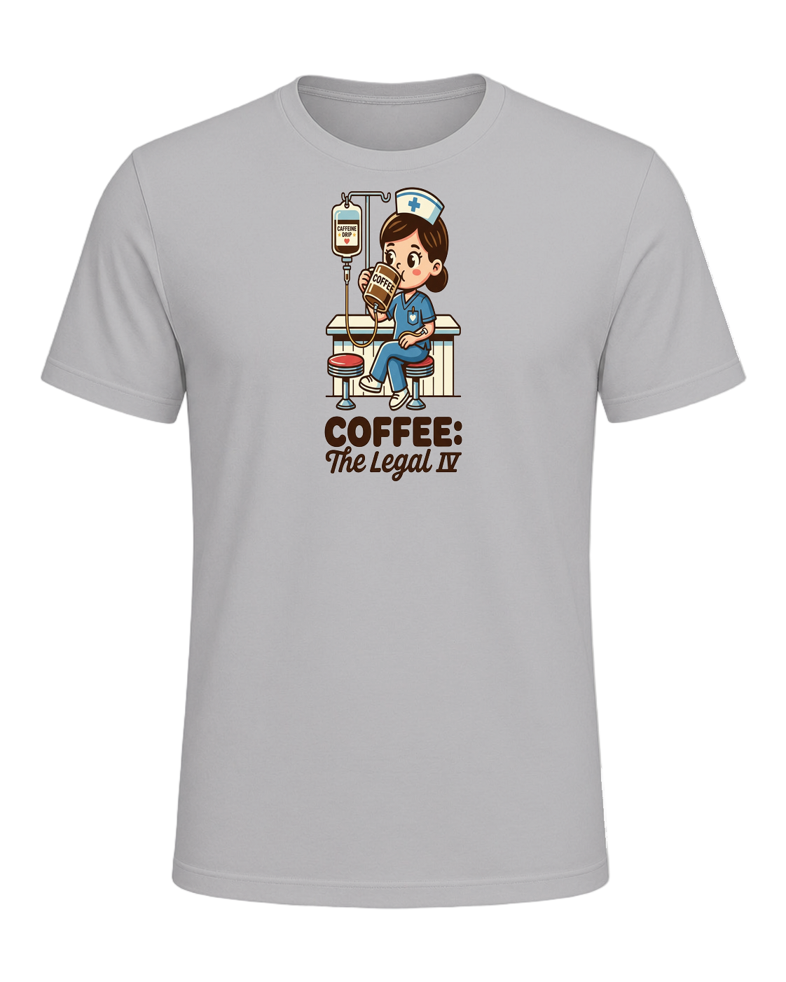 Nurse + Coffee — Athletic Heather