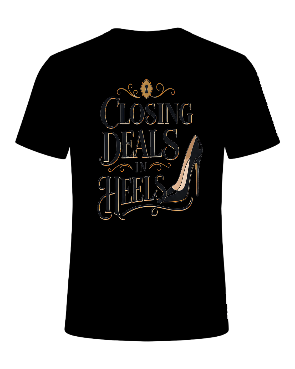 CLOSING DEALS IN HEELS — Black