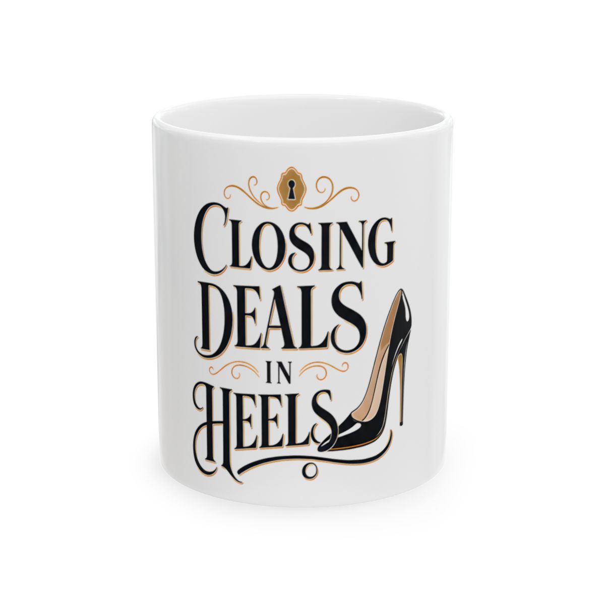 CLOSING DEALS IN HEELS Mug