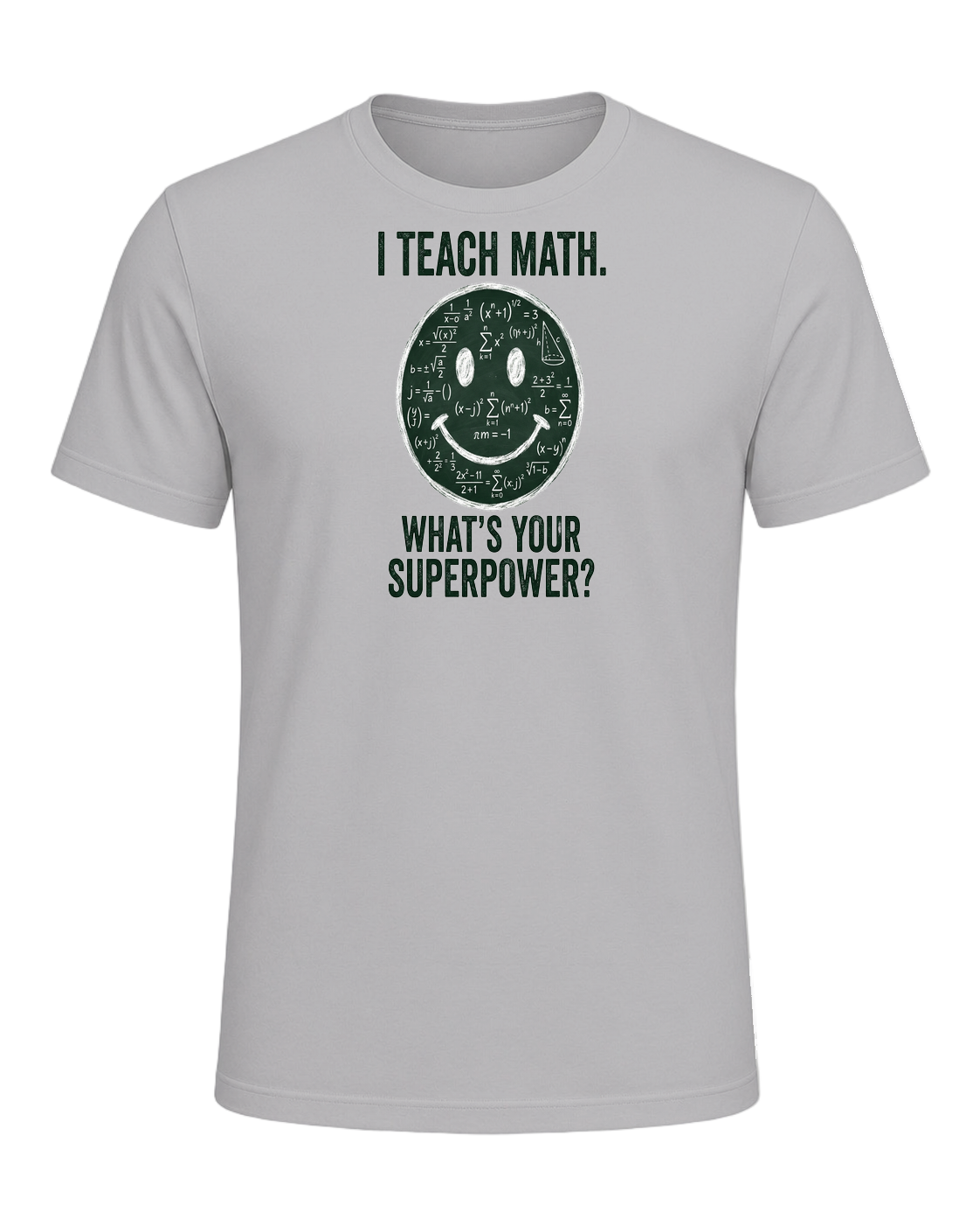 Math Pun Teacher — Athletic Heather