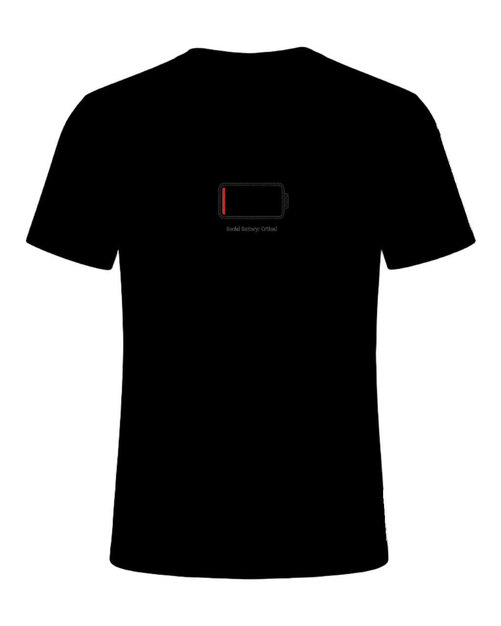 Social Battery Empty — Black