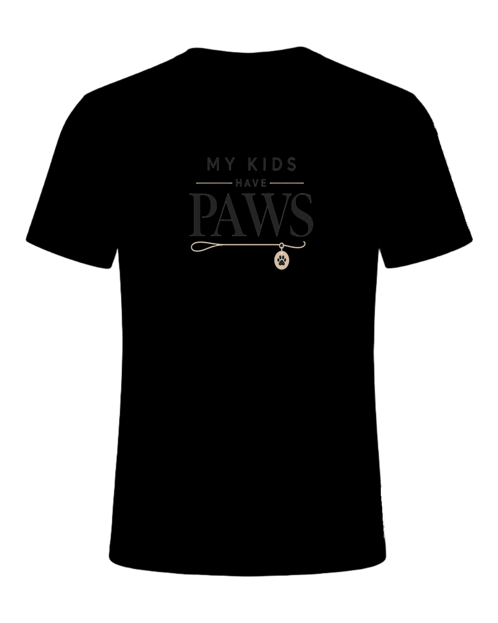 MY KIDS HAVE PAWS — Black
