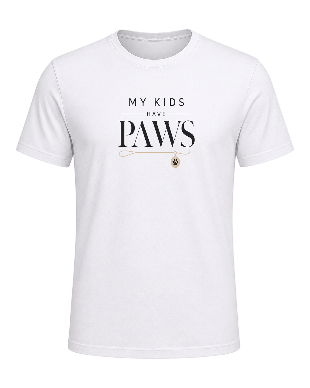 MY KIDS HAVE PAWS — White