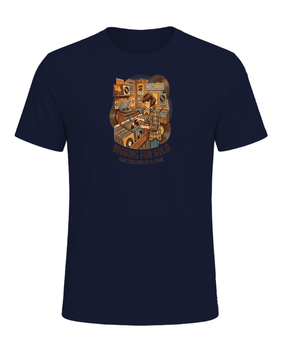 Vinyl Record Digger — Navy