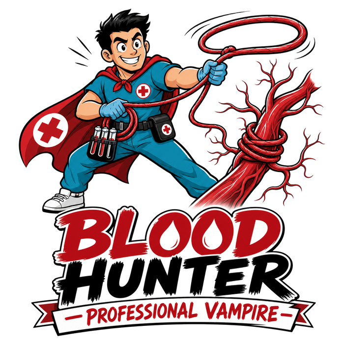 Blood Hunter - Professional Vampire Humorous Graphic