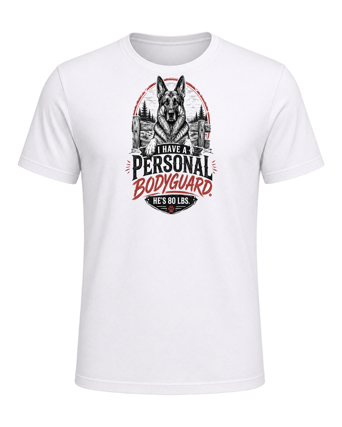 I Have a Personal Bodyguard. He's 80 lbs. — White