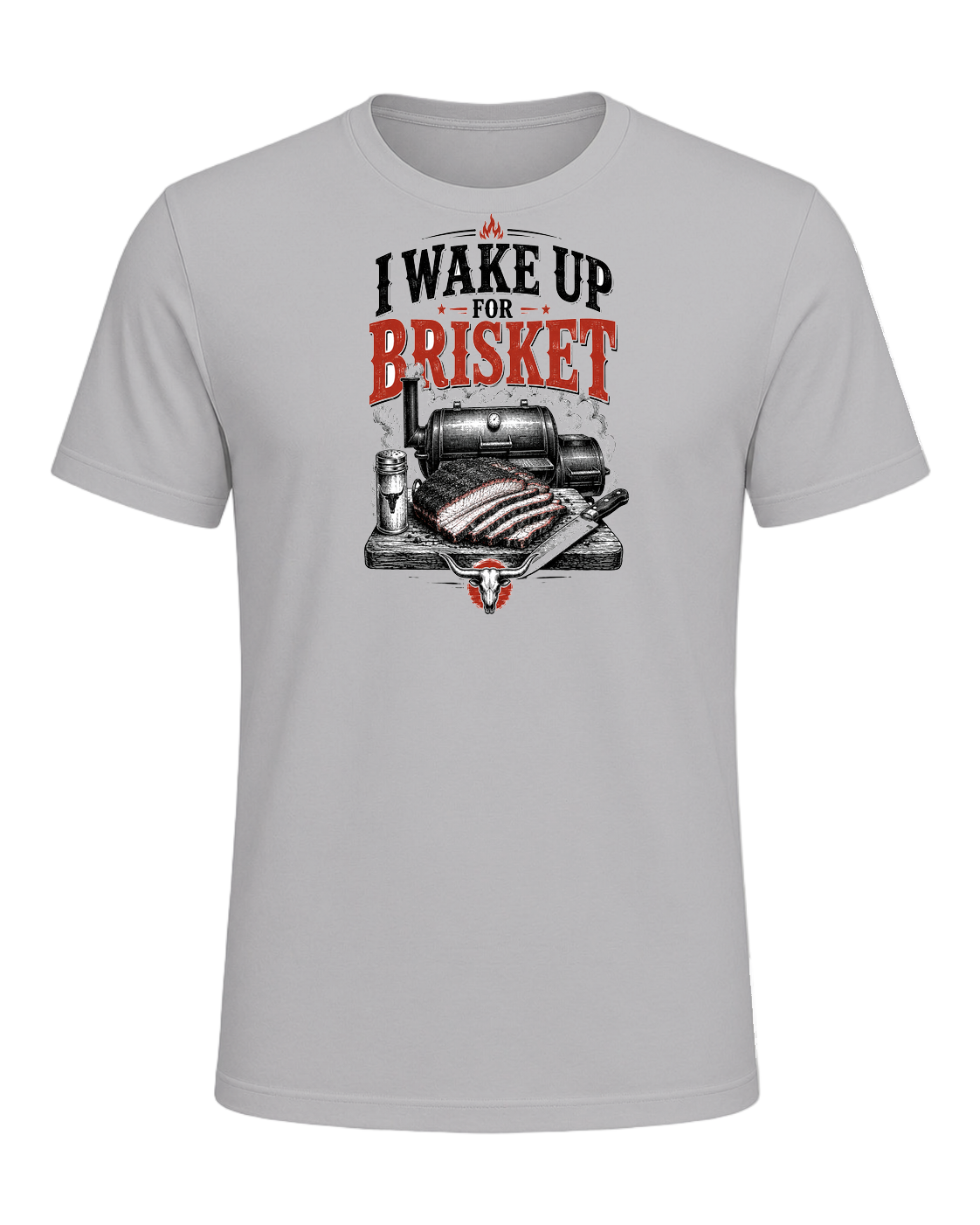 I WAKE UP FOR BRISKET — Athletic Heather